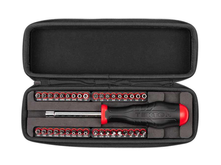 1/4 Inch Security Bit Driver and Bit Set with Case (37-Piece)