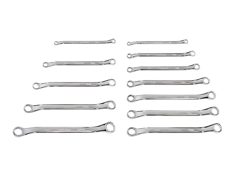 45-Degree Offset Box End Wrench Set, 12-Piece (1/4 - 13/16 in., 6 - 19 mm)