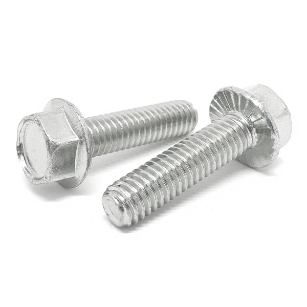 5/16-18x1/2" 18-8 Stainless Steel Serrated Hex Flange Bolts