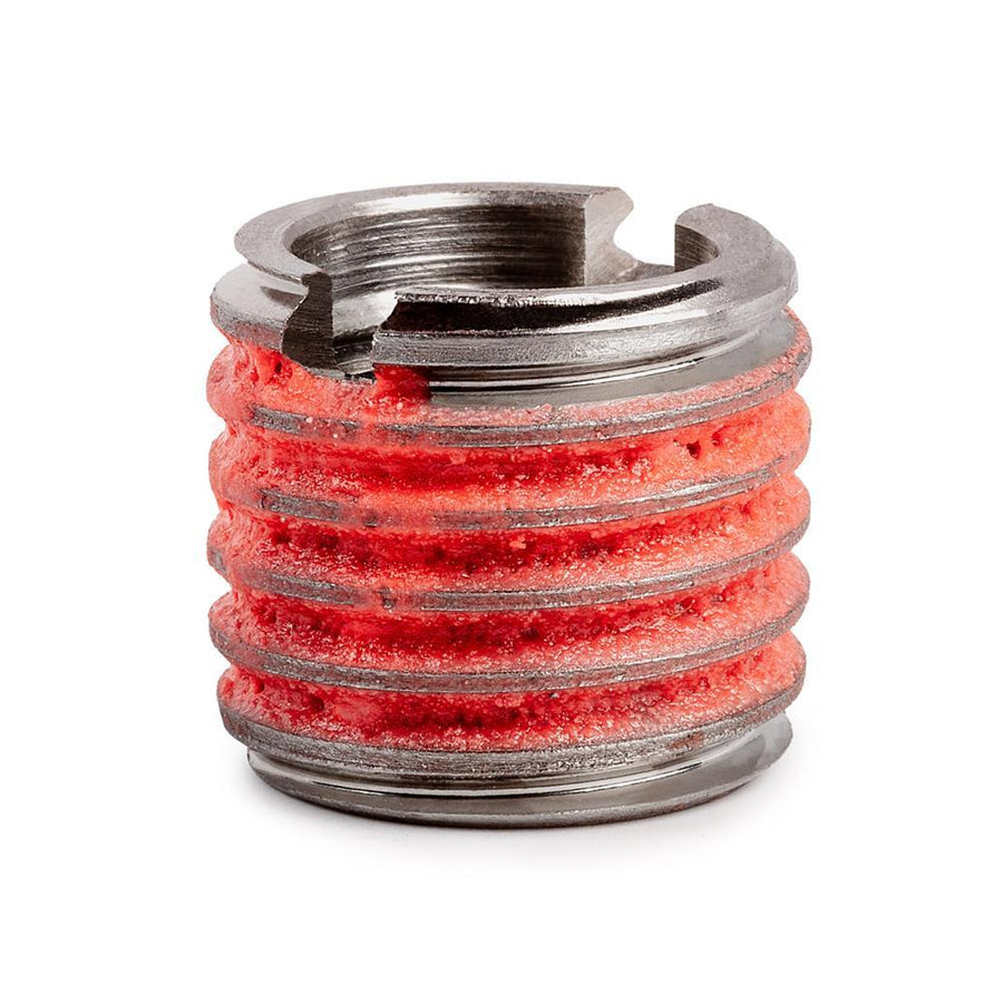 1/2"-20 x 3/4"-10 Stainless Steel Standard Wall Thread Insert for Metal w/ Red Loctite