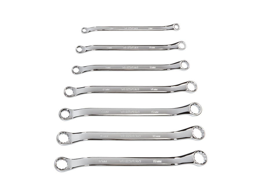 45-Degree Offset Box End Wrench Set, 7-Piece (6 - 19 mm)