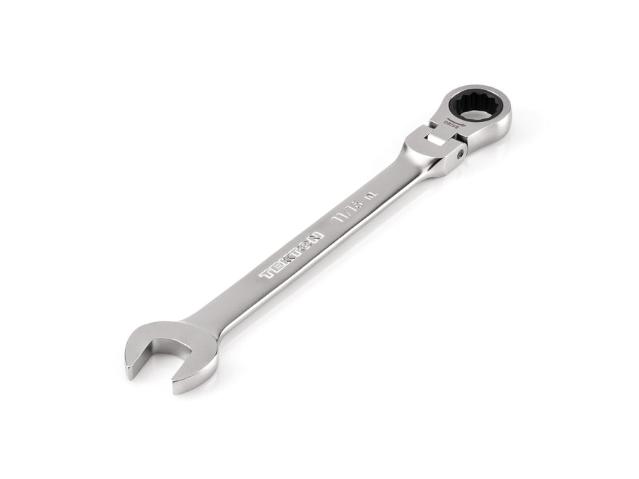 11/16 Inch Flex Head 12-Point Ratcheting Combination Wrench