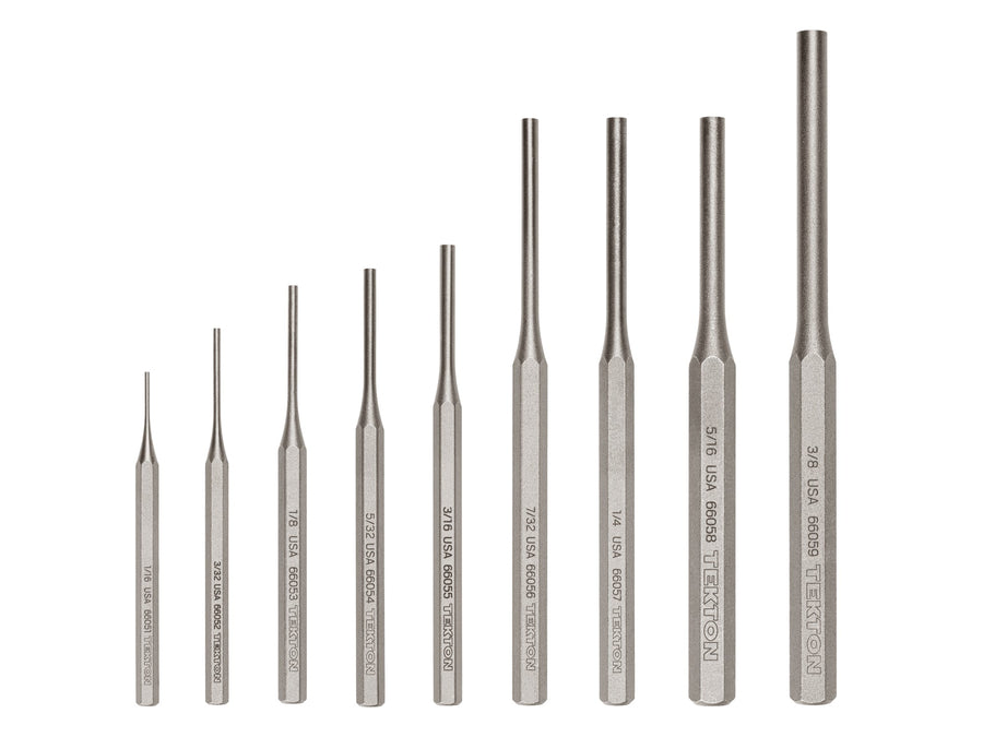 Pin Punch Set, 9-Piece (1/16 - 3/8 in.)