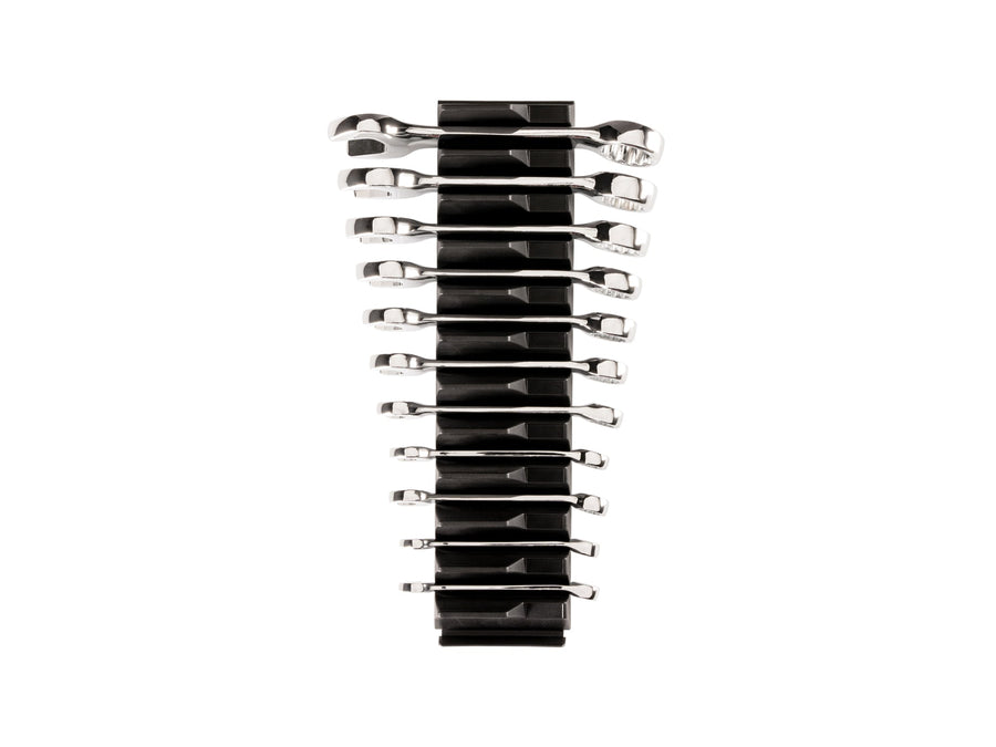 Stubby Combination Wrench Set with Modular Organizers, 11-Piece (1/4-3/4 in.)