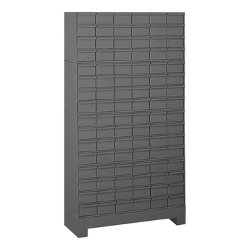 96 Drawer Unit with Base, Gray