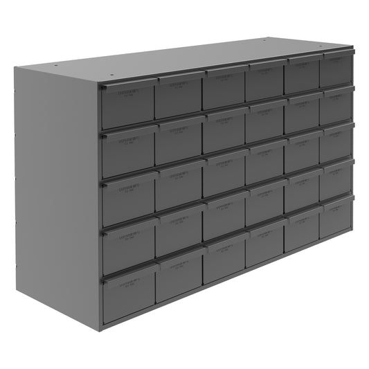 30 Drawers, 11-5/8" Deep, Gray