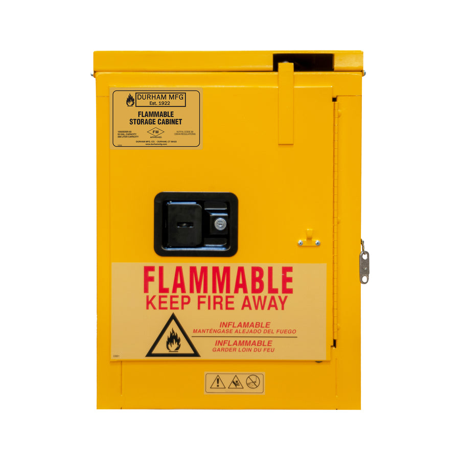 Flammable Storage, 4 Gallon, Self Close