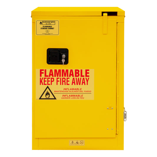 Flammable Storage, 12 Gallon, Self Close