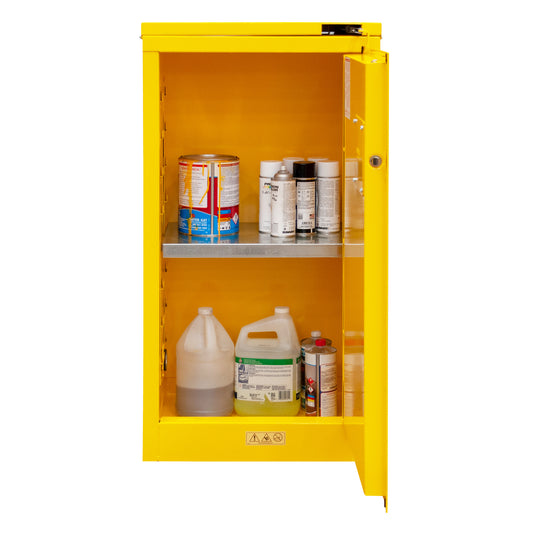 Flammable Storage, 16 Gallon, Self Close