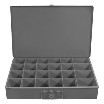 Large, Steel Compartment Box, 24 Opening