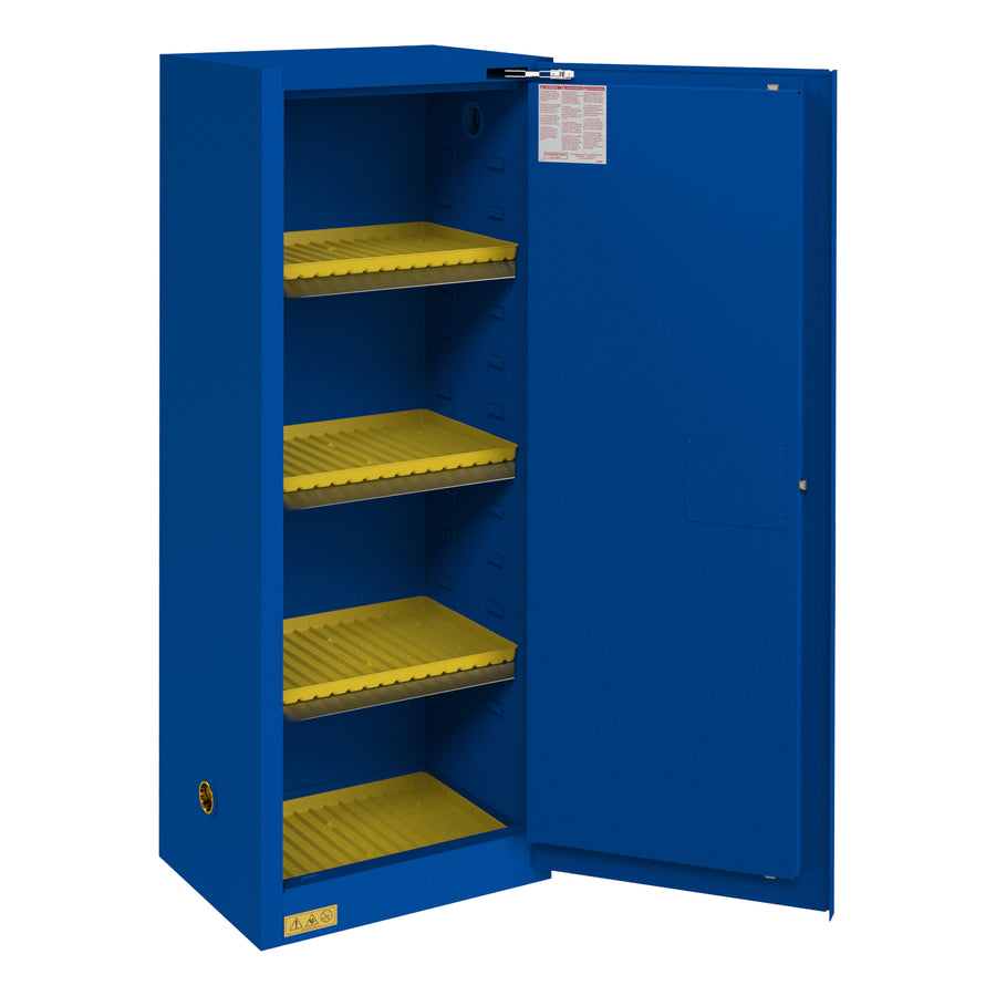 Corrosive Storage, 24 Gallon, Self Close