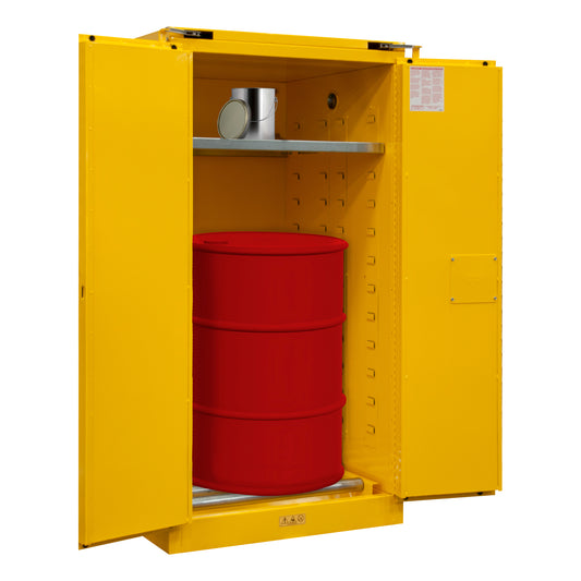 Flammable Storage, 55 Gallon, Self Close