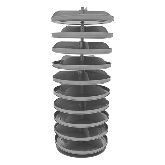 17" Revolving Rotabin, 10 Shelves