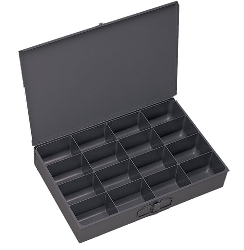 Large, Steel Compartment Box, 16 Opening
