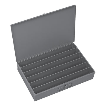 Large, Steel Compartment Box, 6 Opening