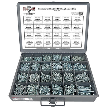 Unslotted Hex Washer Head Self Drilling Screws - 1466 PCS