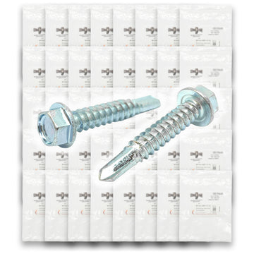 Unslotted Hex Washer Head Self Drilling Screws - 1465 PCS