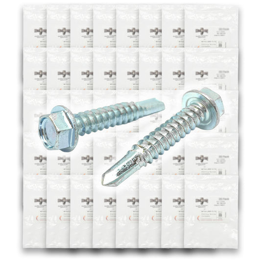 Unslotted Hex Washer Head Self Drilling Screws - 1465 PCS