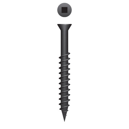 #6 Strong-Point Trim Head 6 x 1-5/8, SQ, Sharp Point, Phosphate