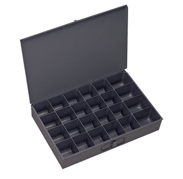Small Steel Compartment Box, 24 Opening