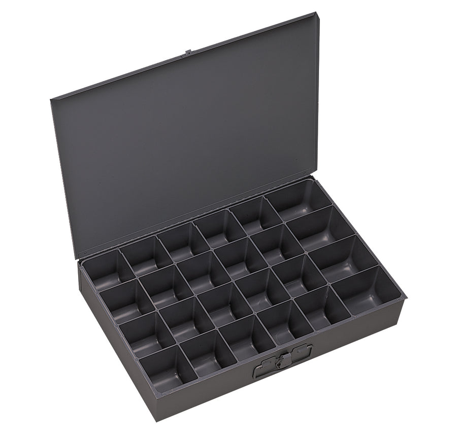 Small Steel Compartment Box, 24 Opening