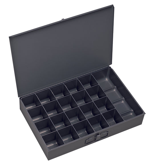 Small Steel Compartment Box, 21 Openings