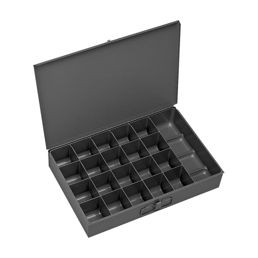 Small, Steel Compartment Box, 21 Opening