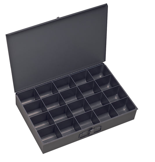 Small Steel Compartment Box, 20 Opening