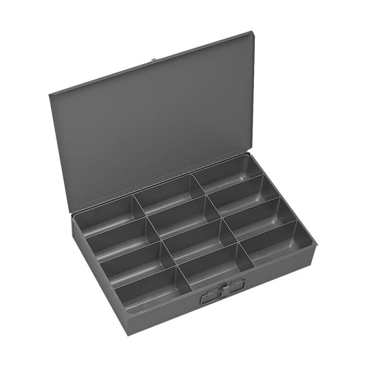 Small, Steel Compartment Box, 12 Opening