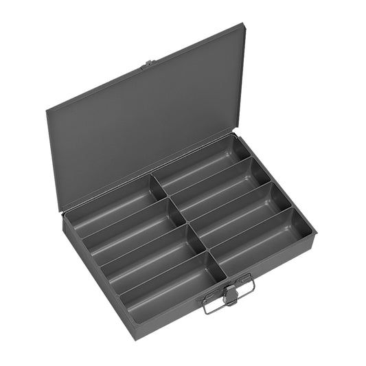 Small, Steel Compartment Box, 8 Opening