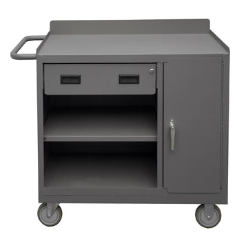 Mobile Bench Cabinet, 2 Adj. Shelves