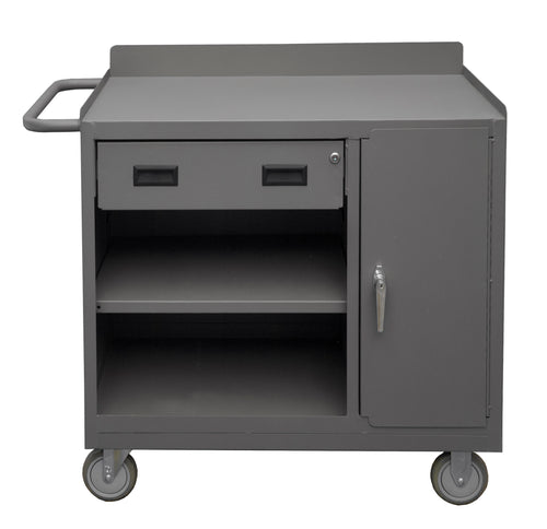 Mobile Bench Cabinet, 2 Adj. Shelves