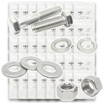 Inch 316 Stainless Hex Cap Screws, Hex Nuts, Flat & Lock Washers - 2011 PCS