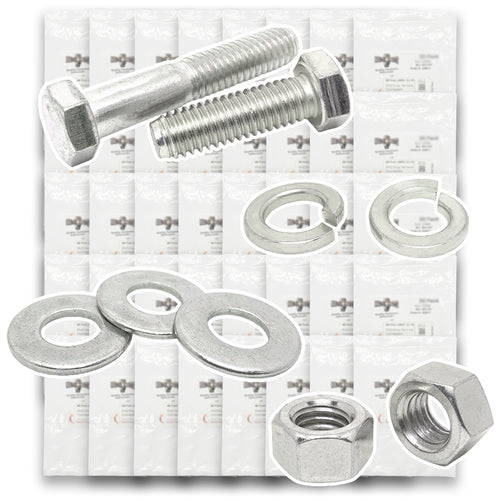 Inch 316 Stainless Hex Cap Screws, Hex Nuts, Flat & Lock Washers - 2011 PCS