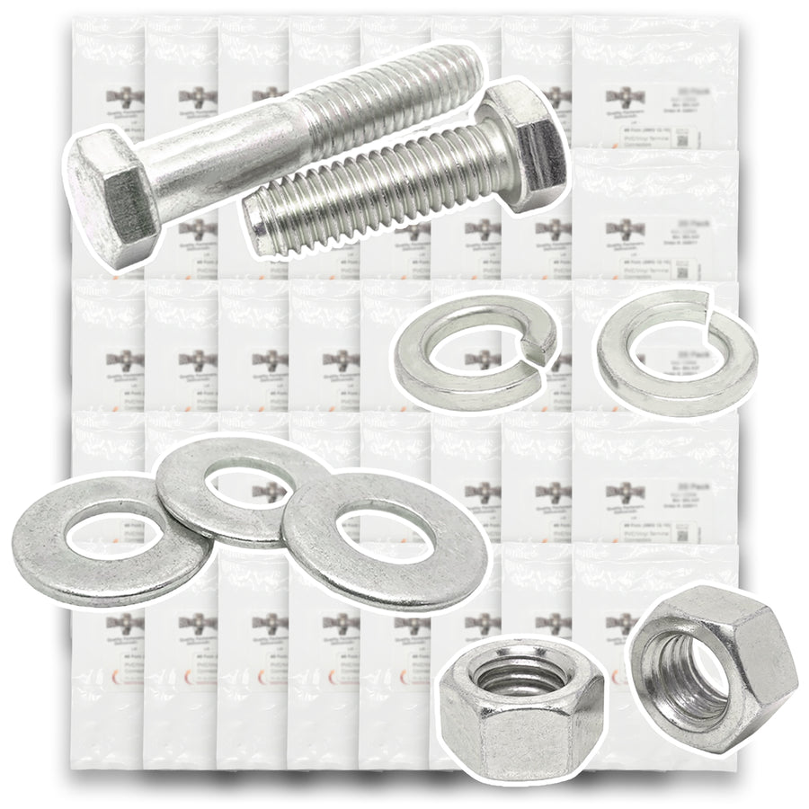 Inch 316 Stainless Hex Cap Screws, Hex Nuts, Flat & Lock Washers - 2011 PCS