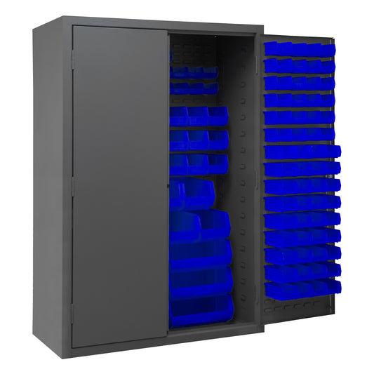 Cabinet, 186 Blue Bins