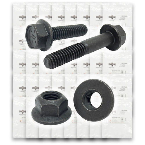 Inch Grade 8 Hex Flange Frame Bolts & Lock Nuts Black Assortment - 351 PCS