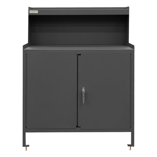 Stationary Workstation, Riser, 2 Doors