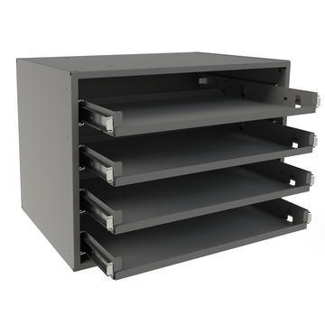 Small Bearing Slide Rack, 4 Compartments
