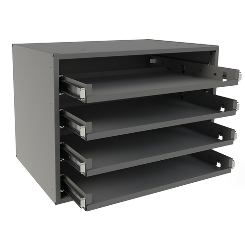 Small Bearing Slide Rack, 4 Compartments