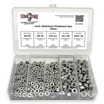 Inch Stainless Finished Hex Nuts