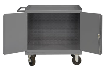 Mobile Bench Cabinet, No Shelves or Bins