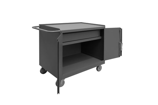 Mobile Bench Cabinet,  2 Doors, 1 Drawer