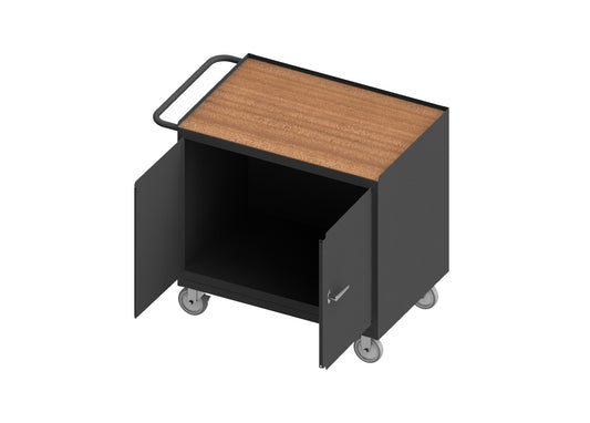 Mobile Bench Cabinet, Hard Board, 2 Door
