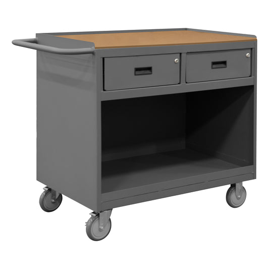 Mobile Bench Cabinet, Hard Board Top