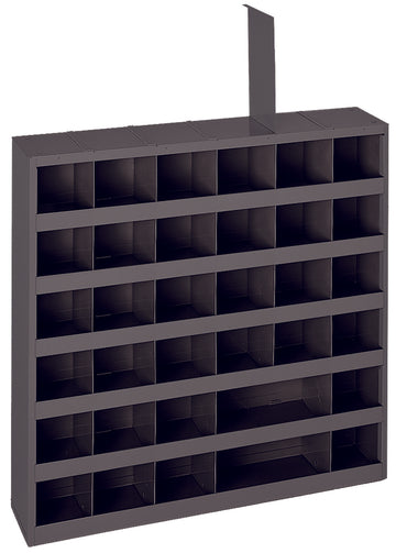 Open Bin, 36 Adjustable Compartments