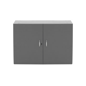 4 Section Storage Cabinet, Gray