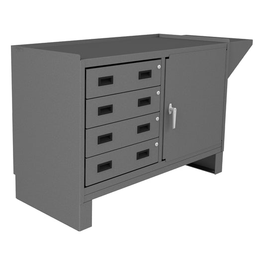 Stationary Workstation, 4 Drawers