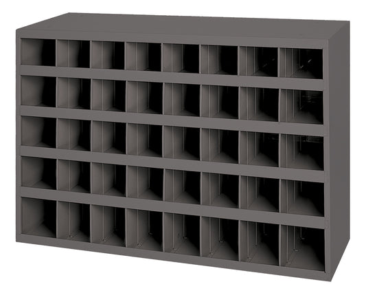 9" Deep, 40 Opening Bin, Gray