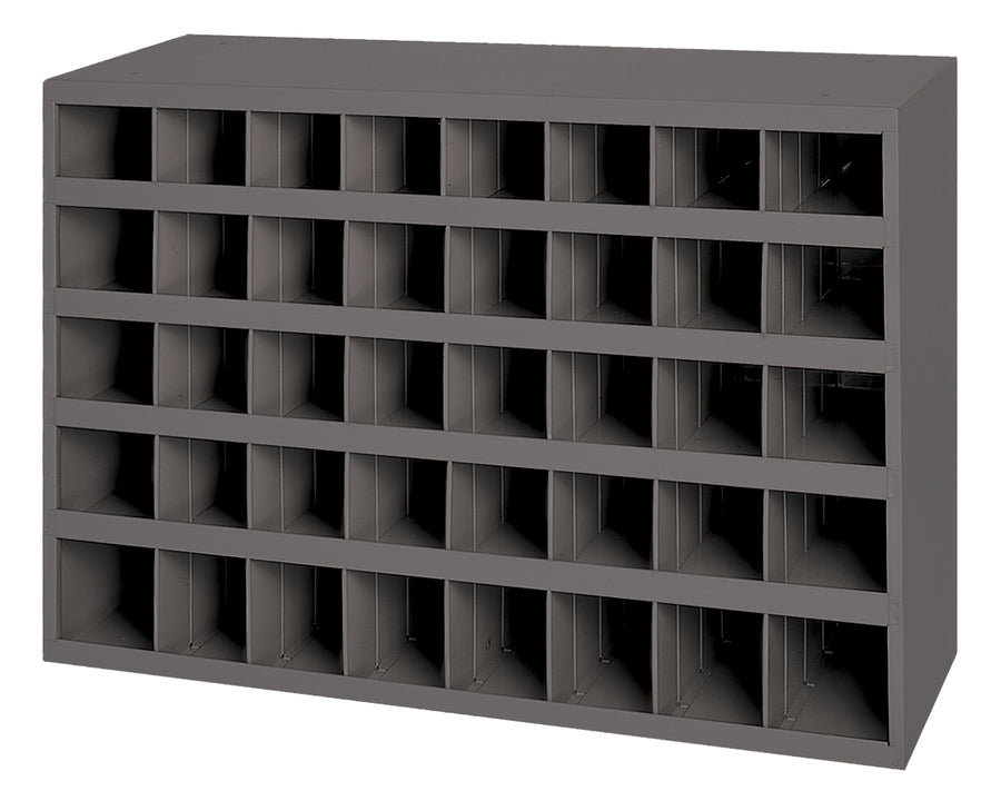 9" Deep, 40 Opening Bin, Gray